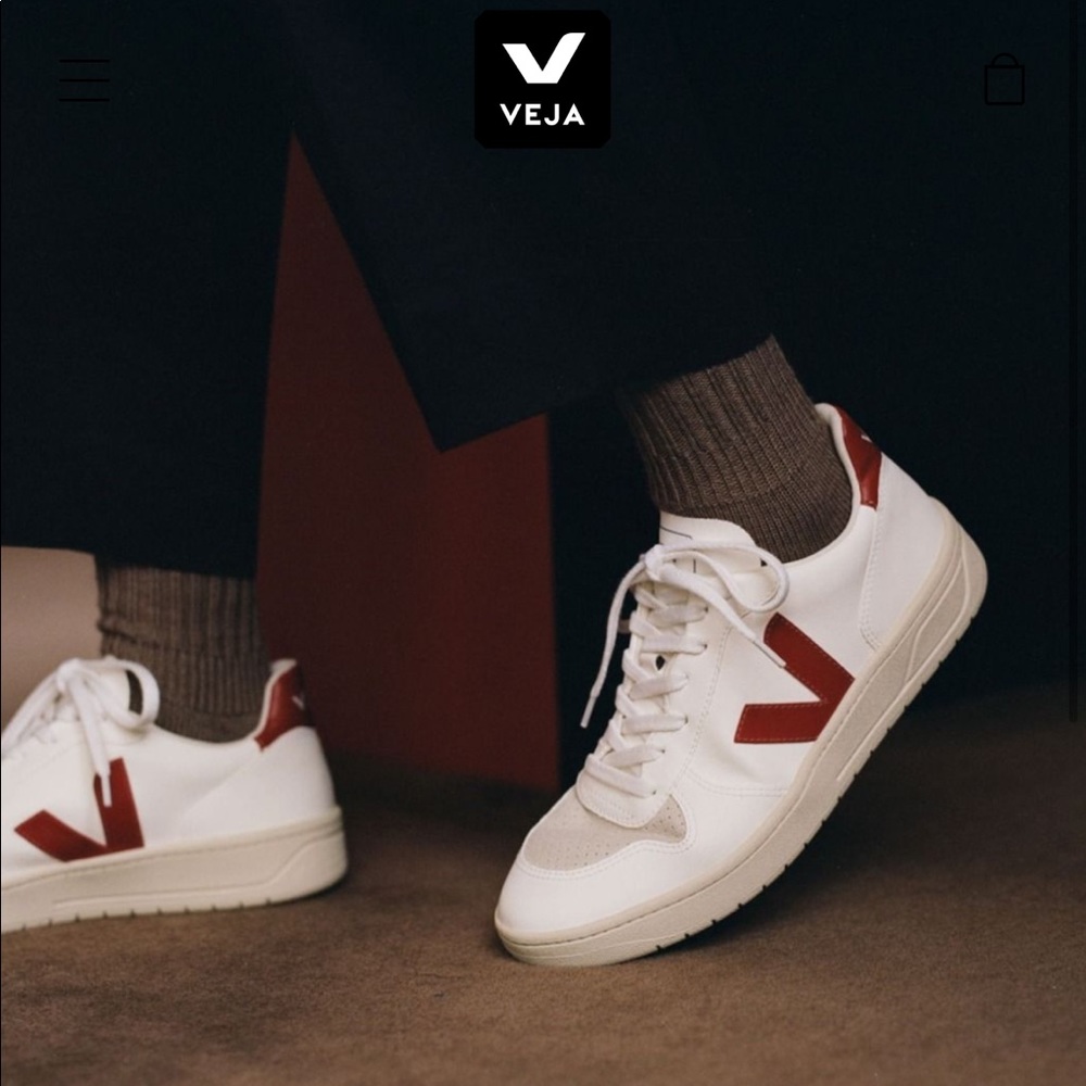 Men’s VEJA Size 10 - V-10 CWL WHITE ROUILLE NWOT